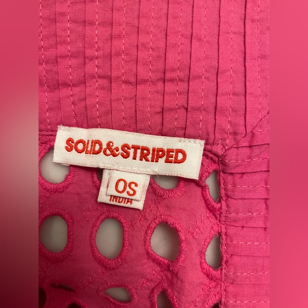 Solid & Striped THE EYELET PAREO in hot pink - Picture 4 of 4